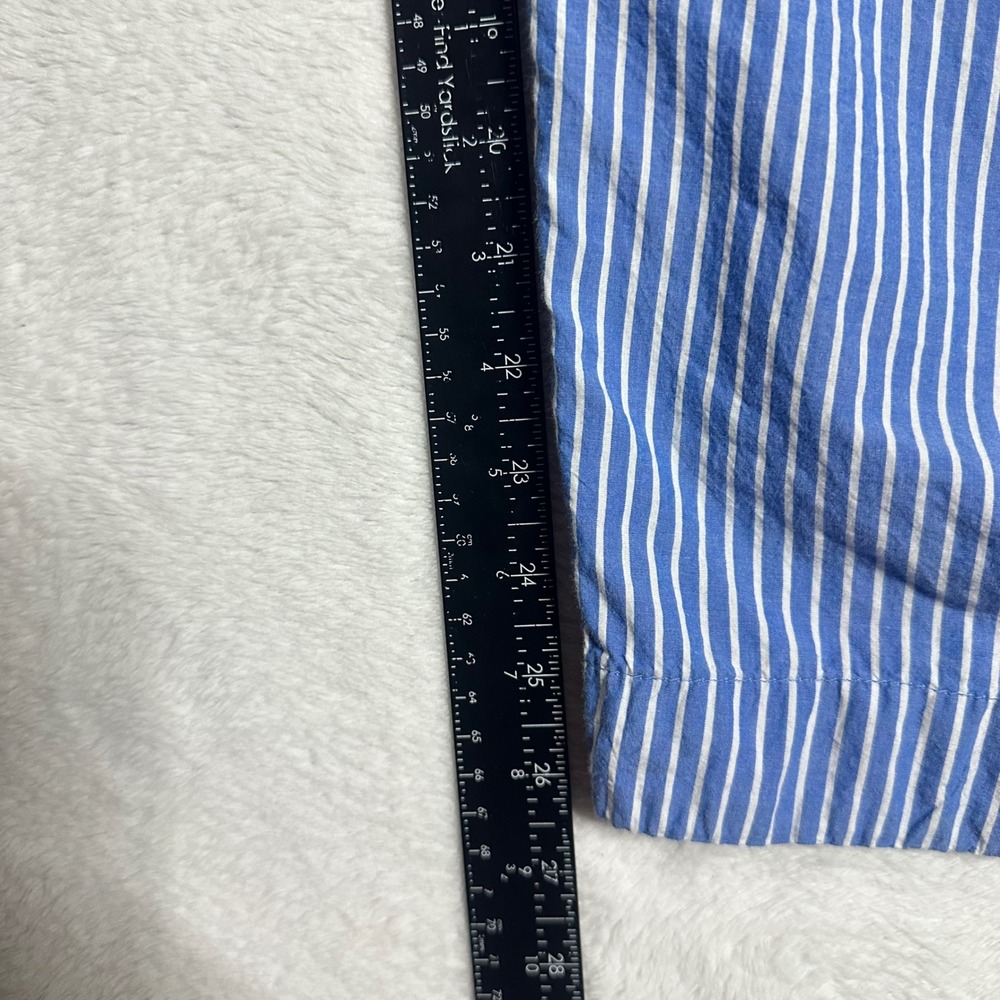 Anthropologie Mens Blue White Striped Pajama Lounge Pants Relaxed Fit Large - Picture 9 of 10